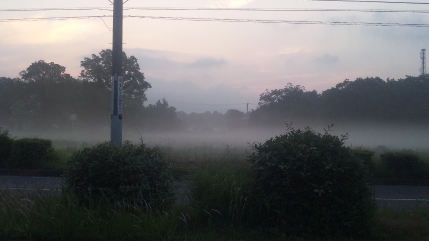 Haze in the early morning, Tsukuba